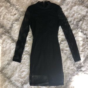 Black Fishnet Dress